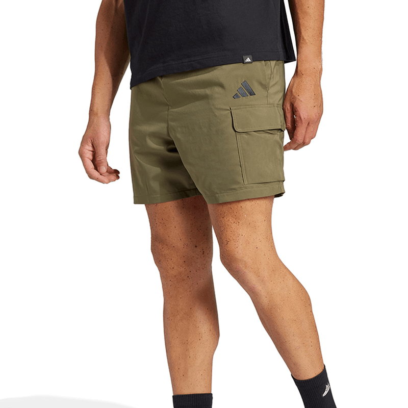 Short Cargo Essentials adidas Estilo Militar Verde 2