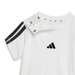 Conjunto Bebé adidas Playtime Remera y Short Blanco Negro 4