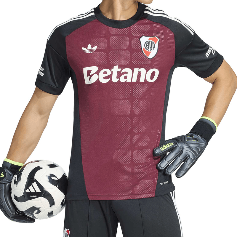 Camiseta Titular River Plate Portero adidas Negra Bordó 2