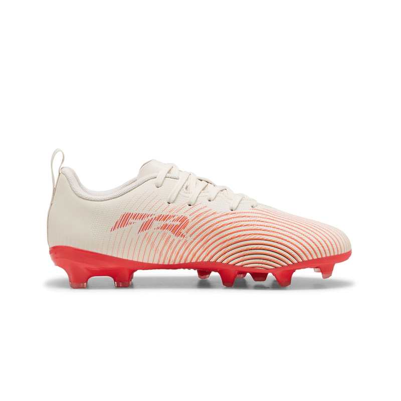 Botines Puma Future Play FG/AG Junior Beige Naranja 2