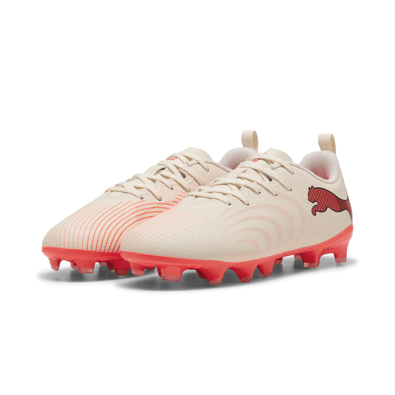 Botines Puma Future Play FG/AG Junior Beige Naranja 4