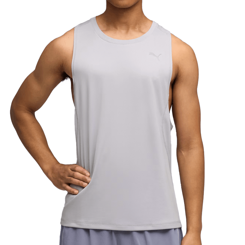 Musculosa Puma Velocity Tank Running Hombre Gris 3