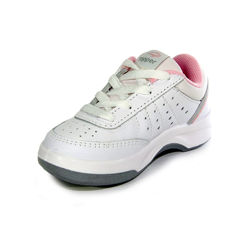 Zapatillas topper discount blancas de cuero