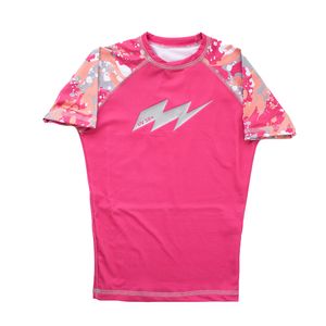 Remera Flash Uv50 Sublimada  Rosa Niñas