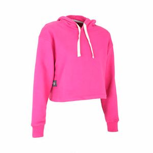 Buzo Training Topper Cropped Rosa Mujer