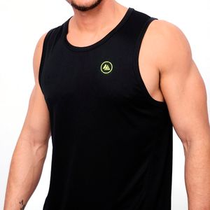 Musculosa Training Kion Riff Negra Hombre