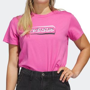 Remera Moda Adidas Stencil Rs Mujer