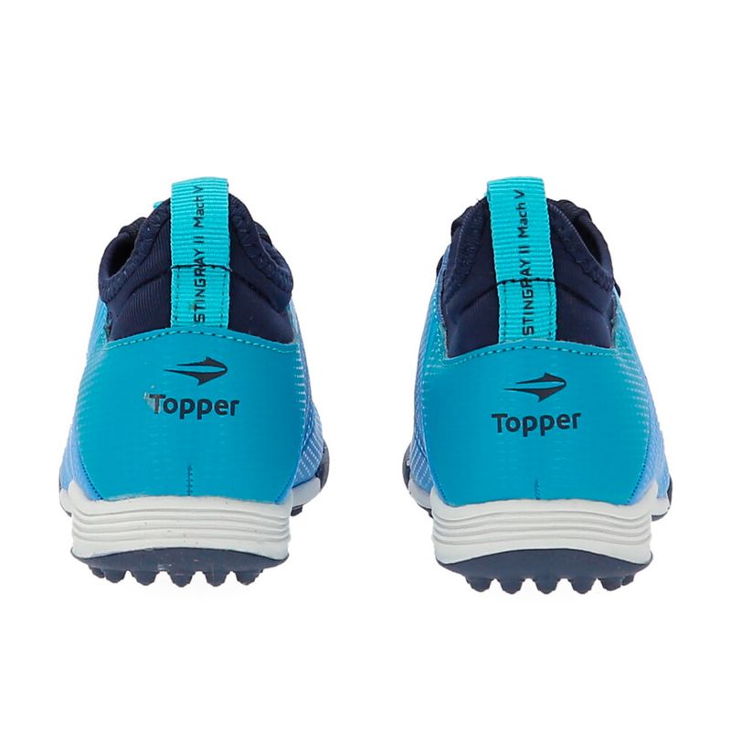 Topper Calzado De Fútbol 5 Championes Niños Original - Azul-Rojo