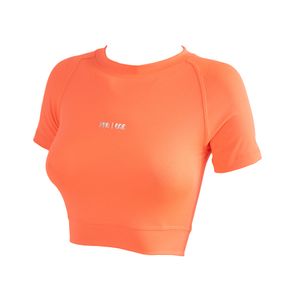 Remera Training Pro One Pupe Stretch Salmon Mujer
