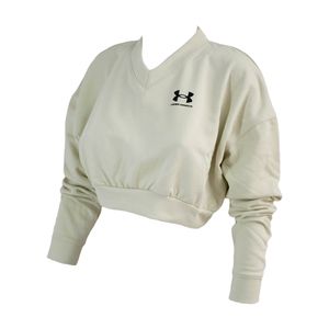 Buzo Crop Under Armour Rival Terry OS CP CRW Am Mj