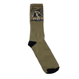 Medias Moda Quik Silver Harsh Mellow Crew Pack 2 Vd Vt