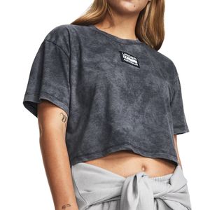 Remera Training Under Armour Logo Washed Woven Gs Mj