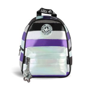 Mochila Moda Footy Espalda Chica Rayada Ng Vt