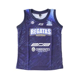 Camiseta Basquet As Regatas Titular Jr 25 26 Az Niños