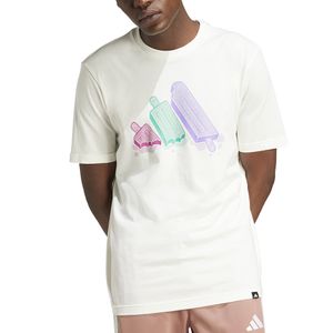 Remera Moda Adidas ML Ice Off White Hm
