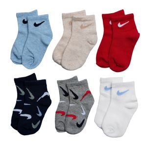 Medias Nike Swoosh Fetti 6pk Bebes