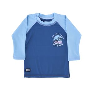 Remera Origami Mangas Largas UV bebe Az Cl Niños