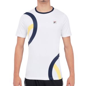 Remera Tenis Fila Player Bn Am Az Hombre