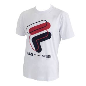 Remera Moda Fila Comfort Bn Rj Ng Hombre