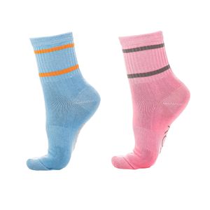 Medias Moda Roxy 2PK Shorty Crew Cl Rs Mujer