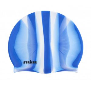 Gorro Natacion Striker Silicona Az Bn