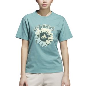 Remera Moda Adidas Floral Graphic Aq Mujer