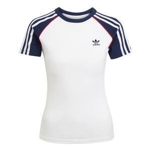 Remera Moda Adidas Adicolor 3 Tiras Bn Az Rj Mujer