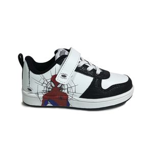 Zapatillas Moda Footy Linea SpiderMan Velcro Bn Ng Rj Niños
