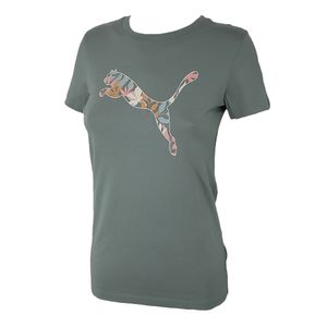Remera Moda Puma Graphics Floral Cat Vd Mujer