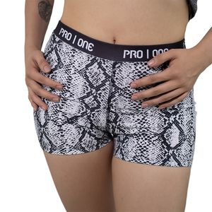 Calza Training Pro One Corta Sublimada Cobra Bn Ng Mujer