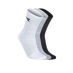 Medias Diadora Deportiva Algodon Pack x3 Bn Ng Gs